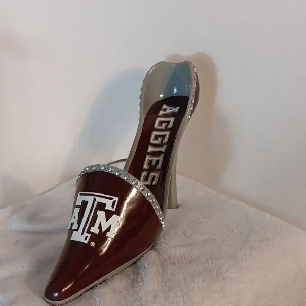 Texas A&M Maroon Stiletto Shoe Bottle Holder